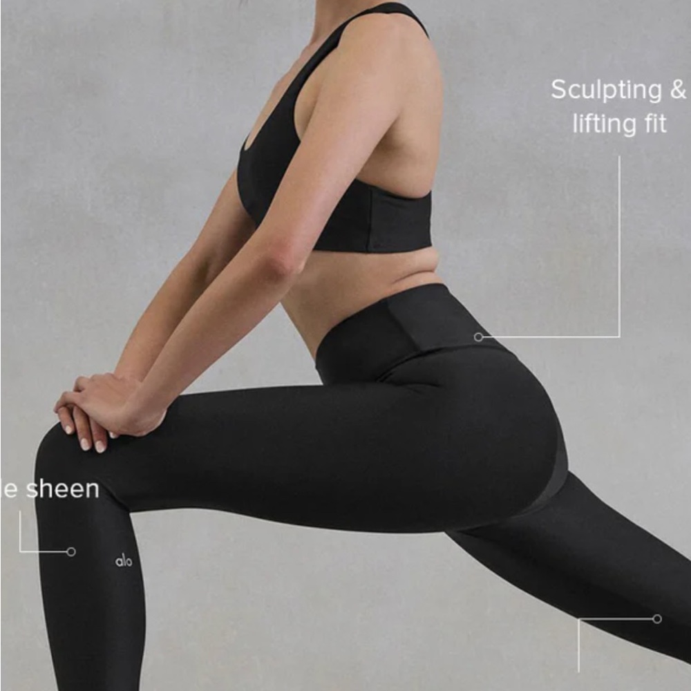 ALO Yoga Midnight Black High-Waist Leggings - Picture 7 of 7